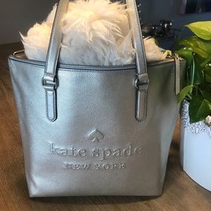 🖤✨Kate Spade ✨NY Silver TOTE New